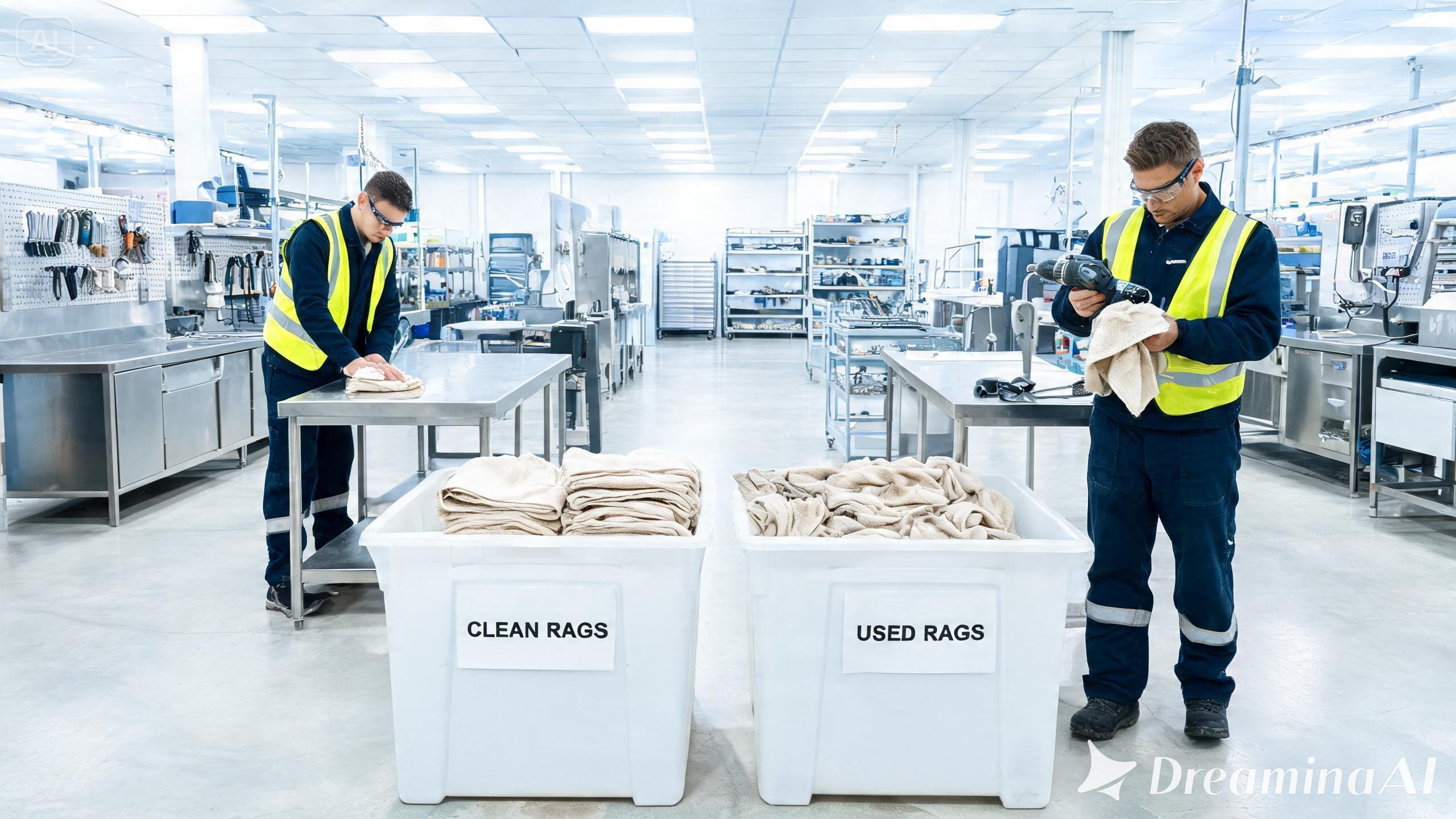 How to Reduce Factory Cleaning Costs with Reusable Cotton Rags